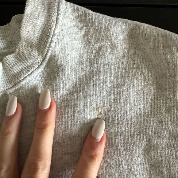 Vintage xmas funny santa reindeer funny graphic crewneck sweater‎ sz xl grey - Picture 7 of 7